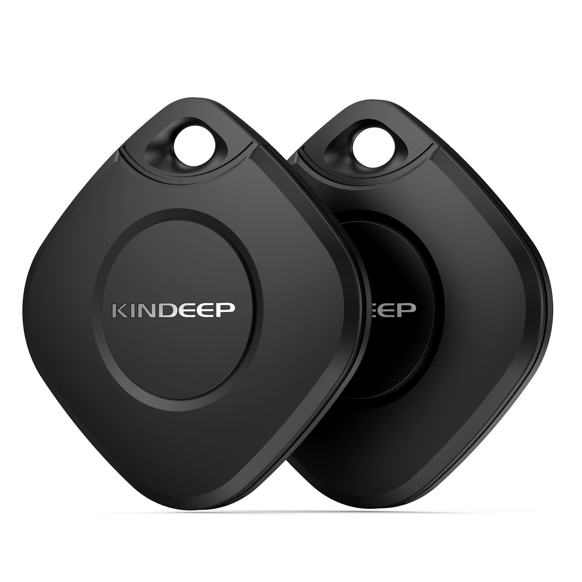 Kindeep Black Tracker for Keys Wallet & Luggage-Apple Find My Compatible Key Finder-2pack