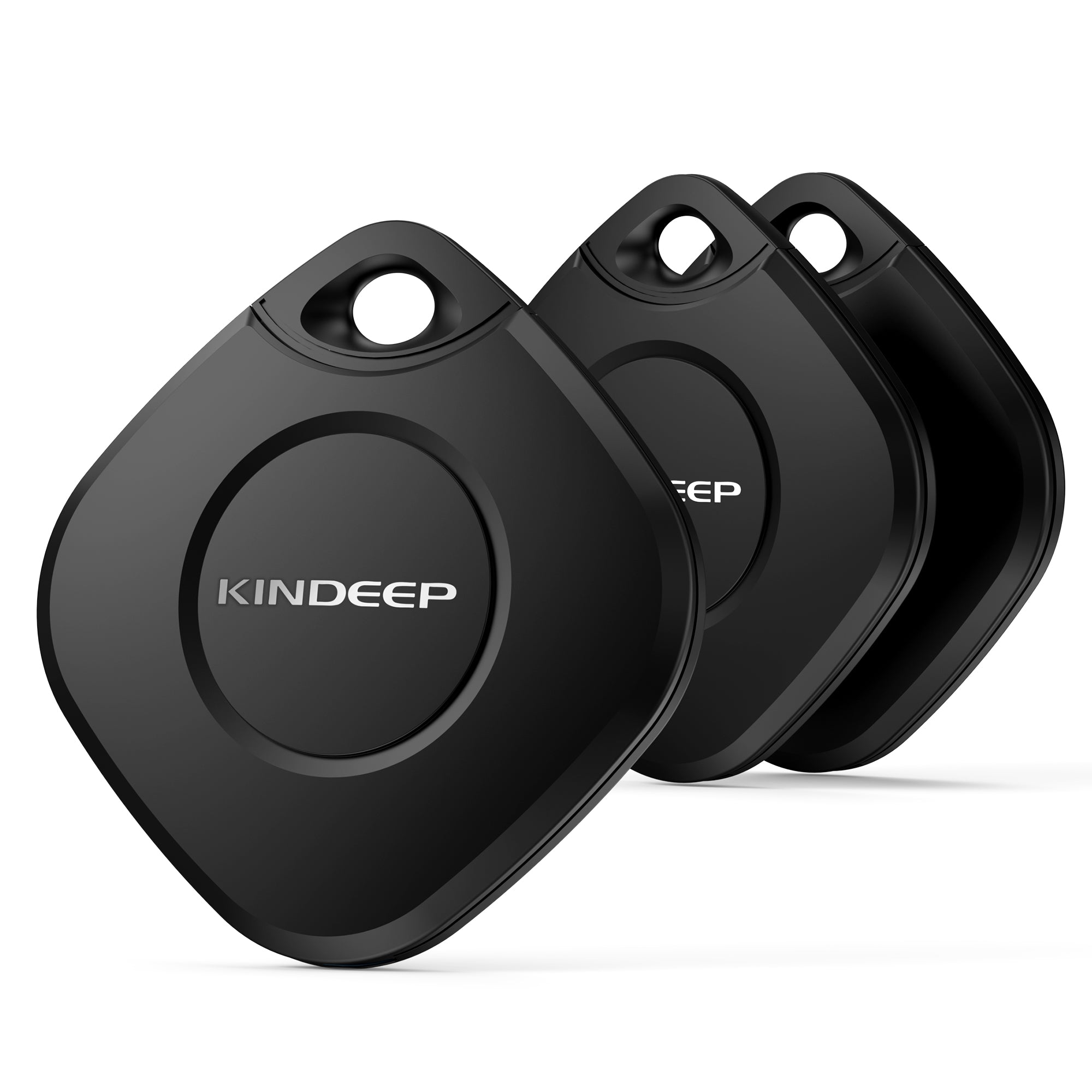 Kindeep Black Tracker for Keys Wallet & Luggage-Apple Find My Compatible Key Finder-3 pack