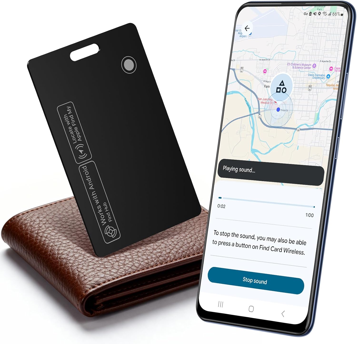 Kindeep Wallet Tracker Card: For Android & iOS