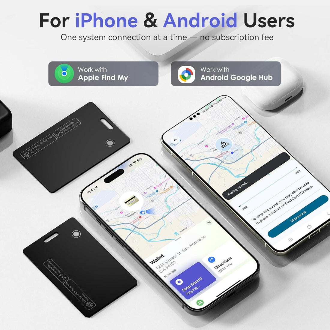 Kindeep Wallet Tracker Card: For Android & iOS
