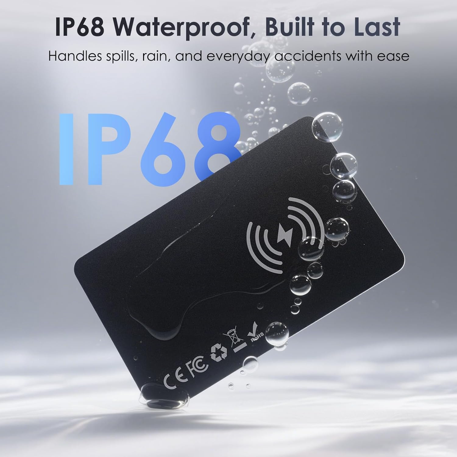 Kindeep Find My Wallet Tracker Card - Ultra Slim for iOS