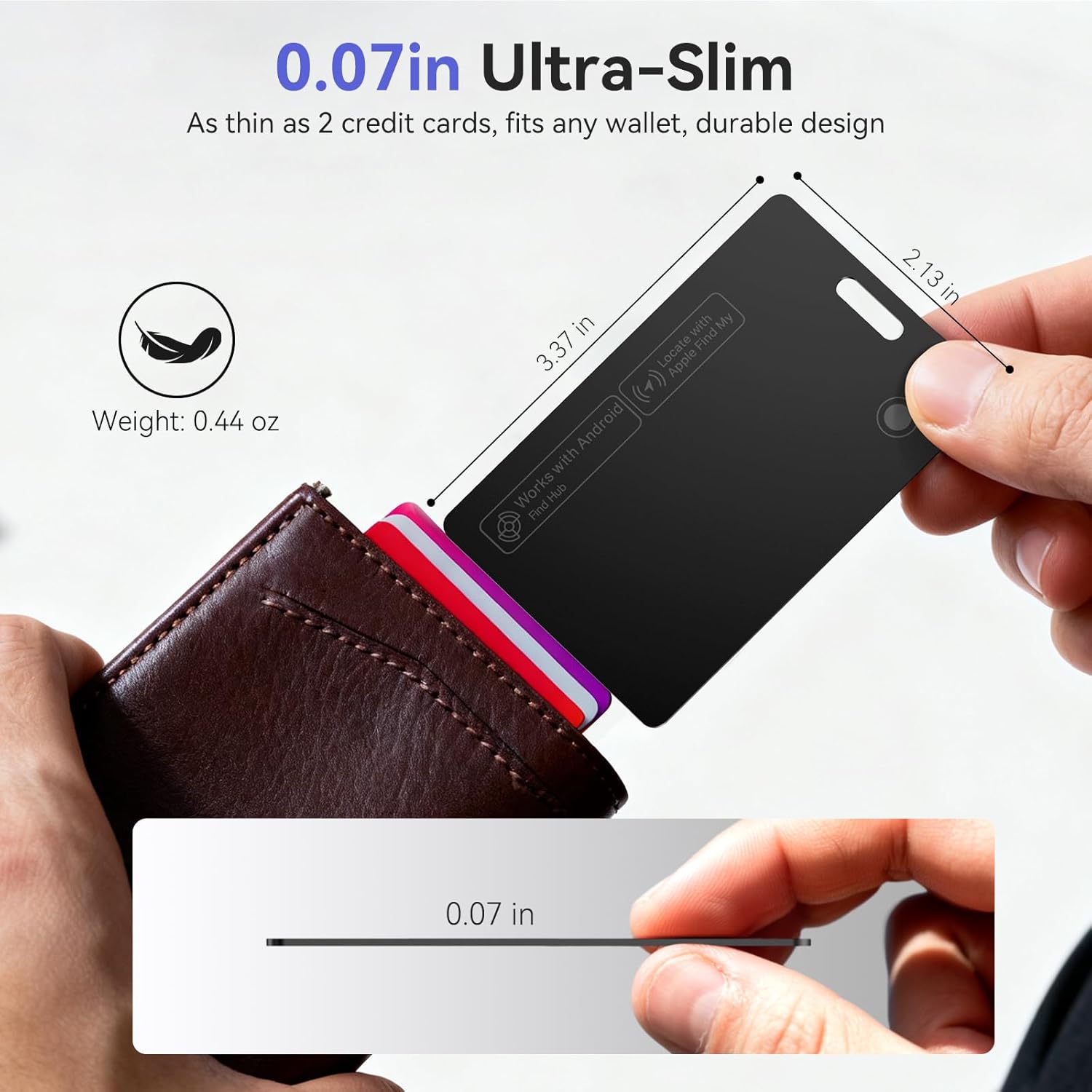 Kindeep Wallet Tracker Card: For Android & iOS